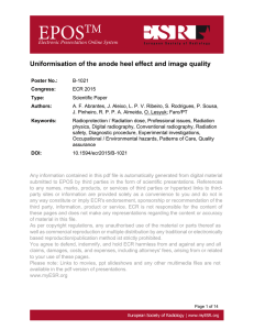 Uniformisation of the anode heel effect and image quality