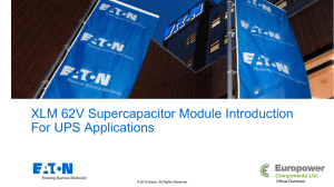 XLM Supercapacitor Modules Presentation