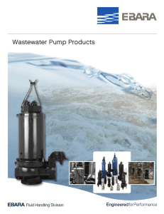 Wastewater Pumps and Products Brochure, rev. 1011