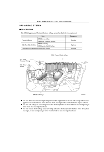 srs airbag system - Off