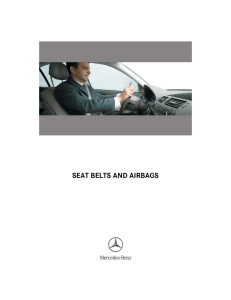 Seat belts and airbags - Mercedes-Benz