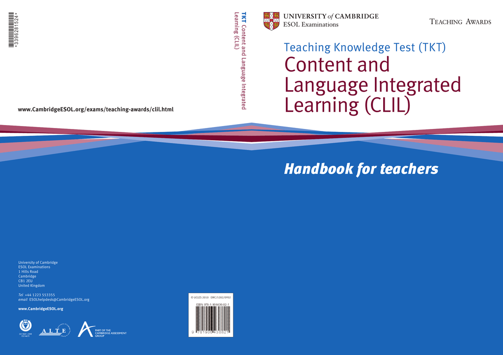 Cambridge teachers book. TKT CLIL. TKT учебник. CLIL Cambridge. TKT Cambridge.