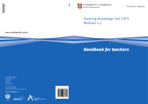 Teaching Knowledge Test (TKT) Modules 1-3