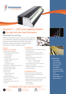 Corona II — LED Line Lighting System