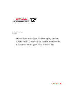 Oracle Enterprise Manager 12c Cloud Control