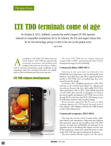 LTE TDD terminals come of age