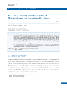LaMMos - Latching Mechanism based on Motorized