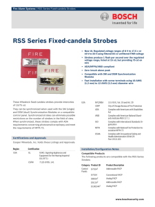 RSS Series Fixed‑candela Strobes