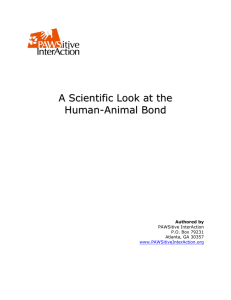 A Scientific Look at the Human-Animal Bond