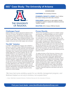ISG™ Case Study: The University of Arizona
