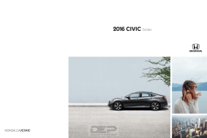 Honda 2016 civic Brochure - Dealer E