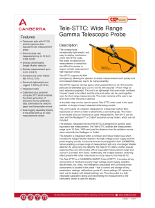 Tele-STTC: Wide Range Gamma Telescopic Probe Data
