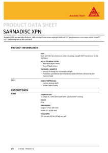 product data sheet sarnadisc xpn