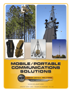 mobile ⁄ portable communications solutions mobile