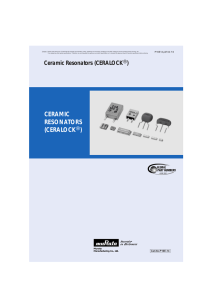 CERAMIC RESONATORS (CERALOCKr)