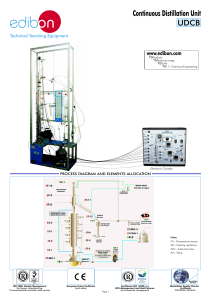 UDCB Continuous Distillation Unit