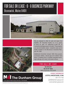 for sale or lease : 6 - 8 business parkway