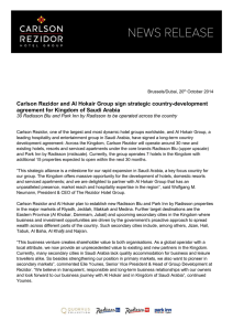 Carlson Rezidor and Al Hokair Group sign strategic country