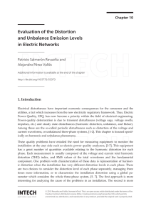 Evaluation of the Distortion and Unbalance Emission