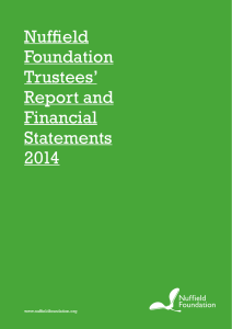 Trustees` Report and Accounts 2014