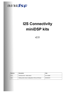 I2S connectivity manual