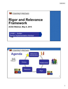 Rigor and Relevance Framework
