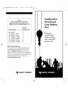 California working near overhead power lines