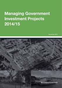 Managing Government Investment Projects