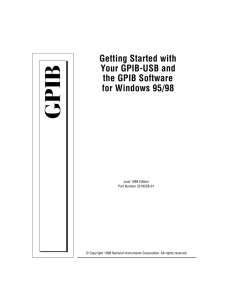 Getting Started with Your GPIB-USB and the GPIB Software for