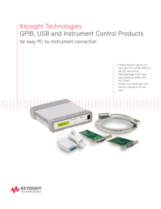 Keysight Technologies GPIB, USB and Instrument Control Products