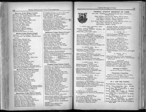 Urban Districts and Town Commissioners. County Borough of Cork