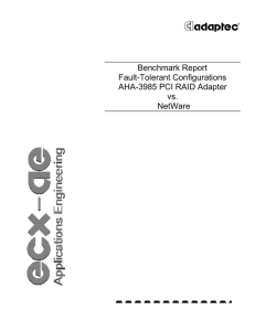Benchmark Report Fault-Tolerant Configurations AHA