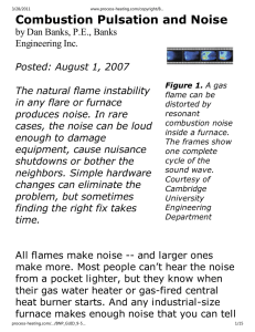 Combustion Pulsation and Noise