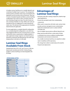 Laminar Seal Rings