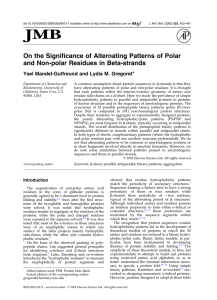 On the Significance of Alternating Patterns of Polar and Non