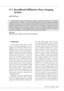 Broadband Millimeter Wave Imaging System