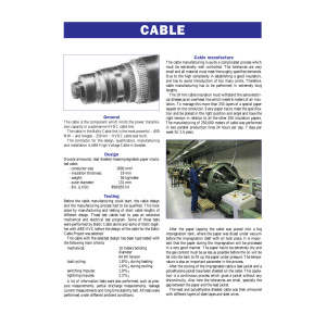 Produktblad Cable