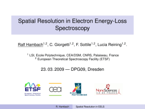Spatial Resolution in Electron Energy-Loss