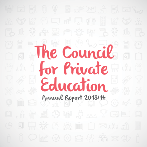 Annual Report 2013/14 - Council for Private Education