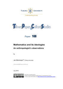 Paper 168: Mathematics and its ideologies