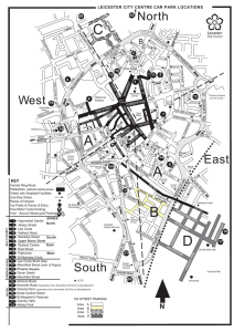 City centre car parking map
