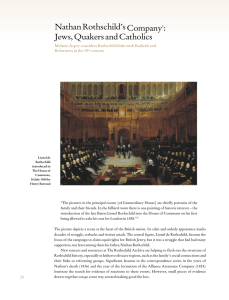 Nathan Rothschild`s Company1: Jews, Quakers and Catholics