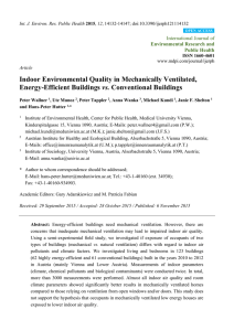 Indoor Environmental Quality in Mechanically Ventilated, Energy