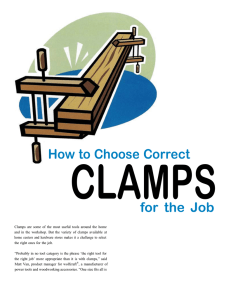 How to Choose Correct Clamps for the Job