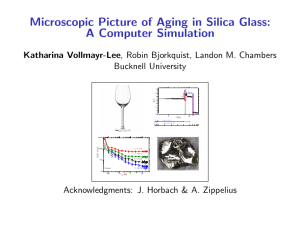 Microscopic Picture of Aging in Silica Glass: A Computer Simulation