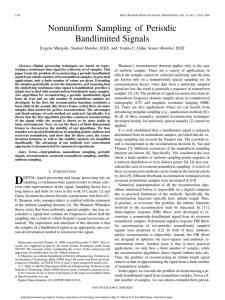 Nonuniform Sampling of Periodic Bandlimited Signals