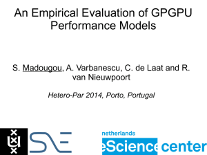 An Empirical Evaluation of GPGPU Performance