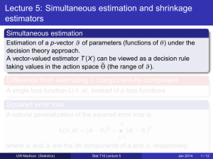 Stat 710: Mathematical Statistics Lecture 5
