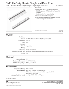 3M™ Pin Strip Header Single and Dual Row