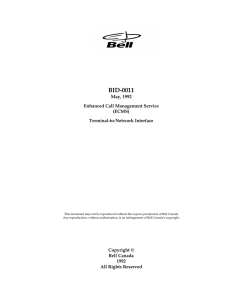 BID-0011 - Bell Canada Disclosures